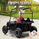 preview thumbnail 5 of 13, 24V Kids Ride On Utv, 2 Seater 4WD Electric Truck with Sun Shade
