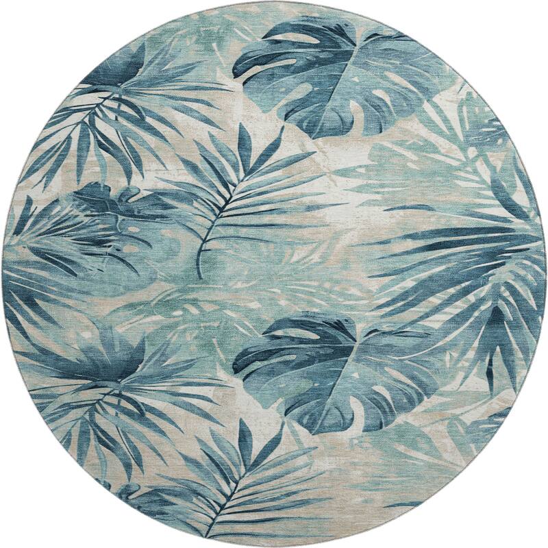 Premium Washable Super Soft Tropical Floral Mayfield Rug