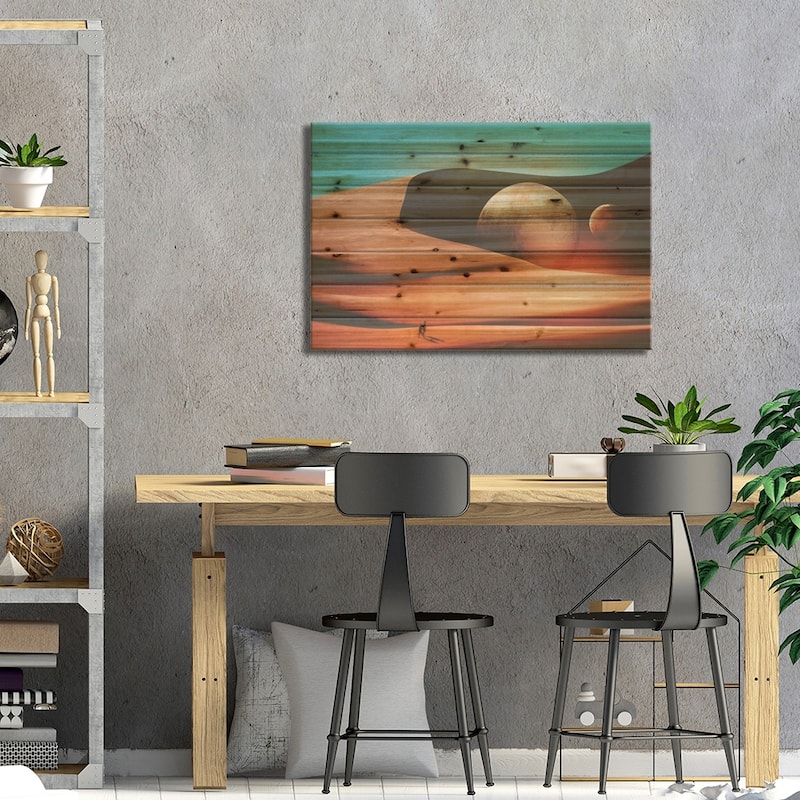 The Only Moment We Were Alone Print On Wood by Fran Rodriguez - Multi-Color