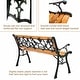 preview thumbnail 8 of 8, Costway Patio Park Garden Bench Porch Chair Outdoor Deck Cast Iron