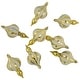 preview thumbnail 5 of 3, 8ct Gold Shatterproof Finial Christmas Ornaments, 4.75"
