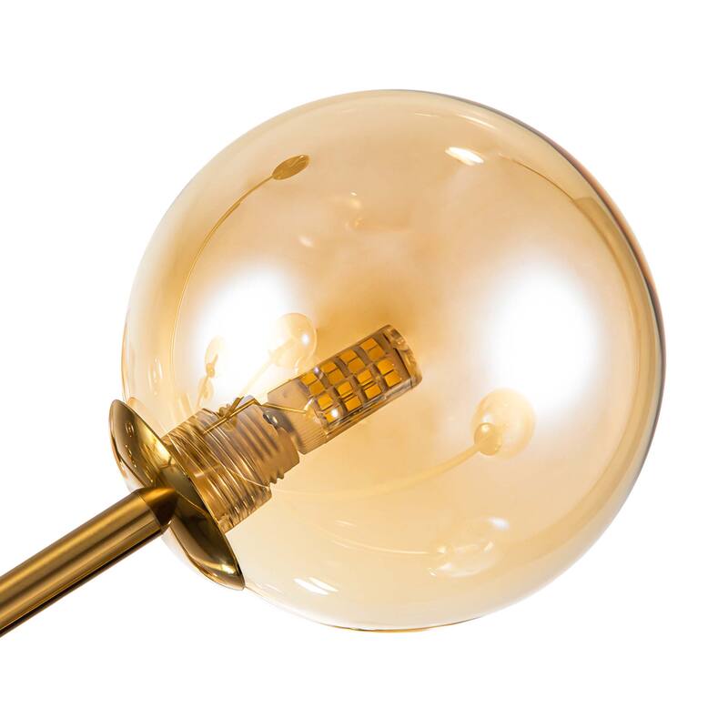 Modern Large Bubble Sputnik Chandelier in Black or Gold for Dining Room