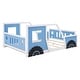 preview thumbnail 11 of 22, Full Size Classic Car-Shaped Platform Bed with Wheels, Sturdy Pine Wood Frame, Blue - Fun Kids' Bedroom Design