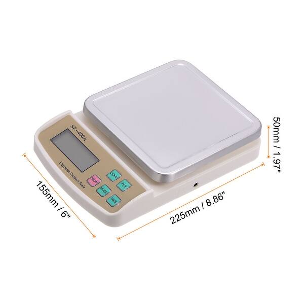 Digital Kitchen Scale 2kg/0.1g Jewelry Scales with Stainless Steel Tray ...