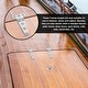 preview thumbnail 5 of 6, Heavy Duty t Hinges, Marine Grade t Hinge Stainless Steel Boat Hinges Cast Strap Hinge with Screws for Boat Hatch - 4" x 2"