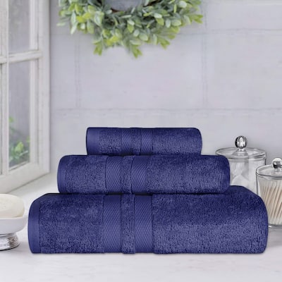 Blue Nile Mills Geneva Cotton Solid 3 Piece Towel Set