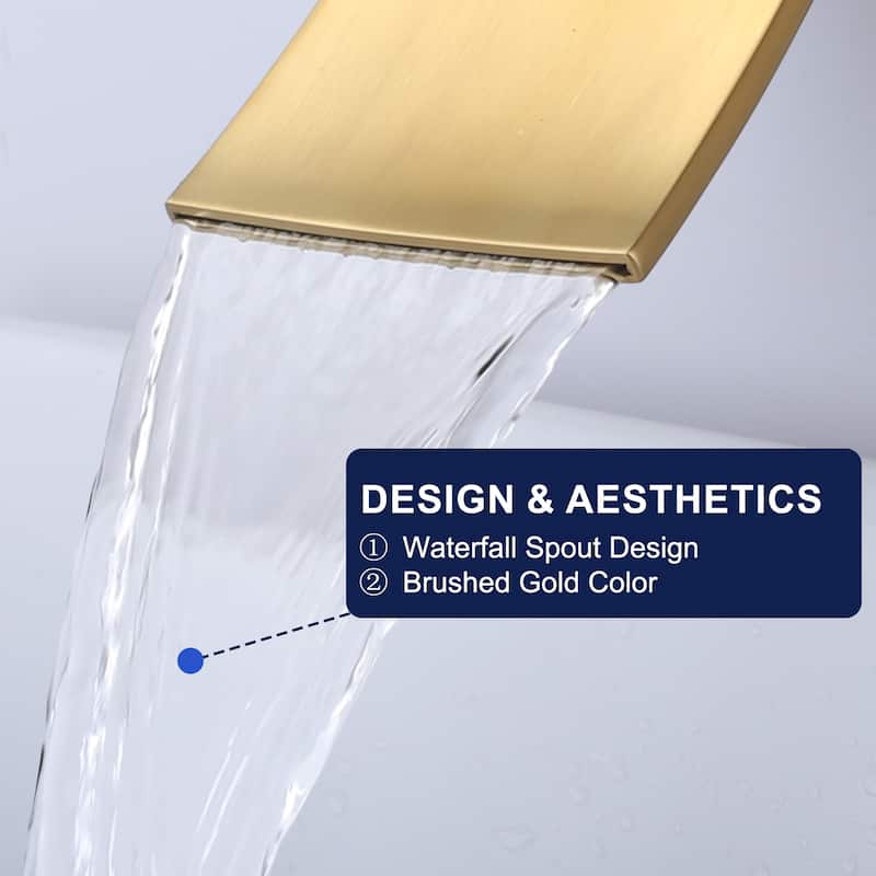 WOWOW Single Handle Wall Mounted Bathroom Basin Faucet