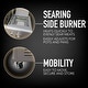 preview thumbnail 7 of 6, Kenmore 4-Burner Propane Gas Grill with Searing Side Burner in Stainless Steel/Black