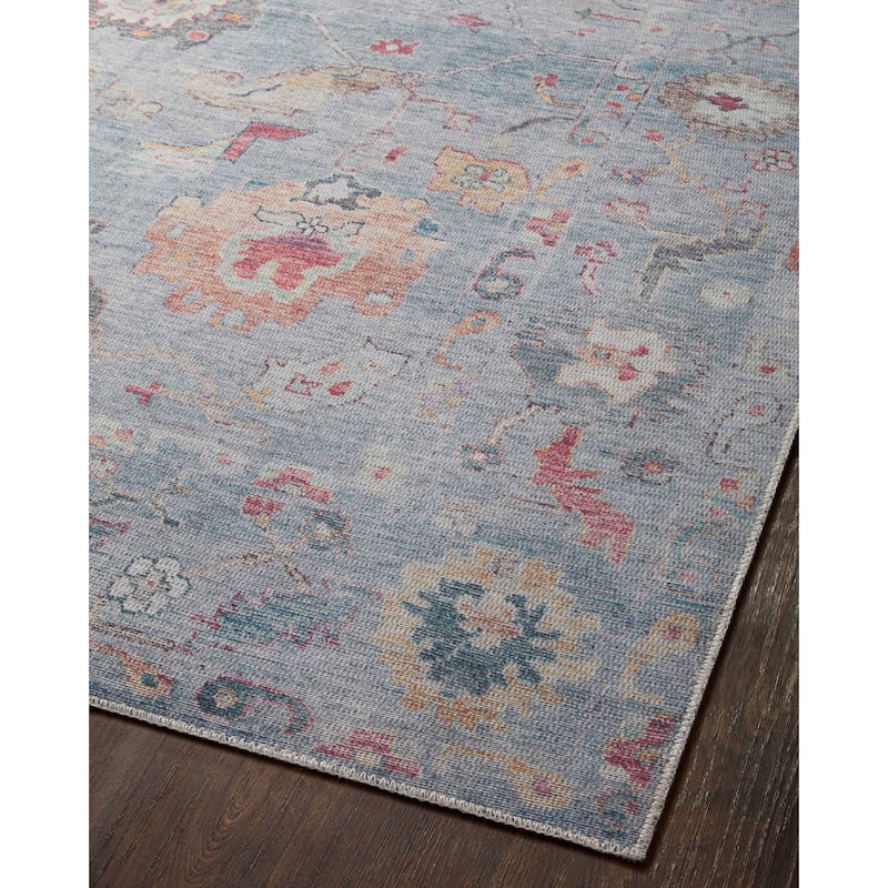 Alexander Home Ellie Shabby Chic Botanical Printed Area Rug
