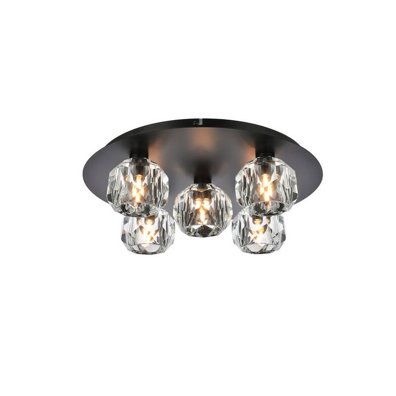 Indigo Home 5 Light Ceiling Lamp - Black