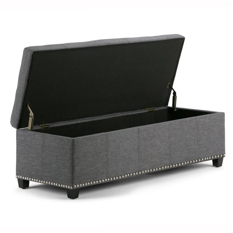 WYNDENHALL Stanford Upholstered Storage Ottoman
