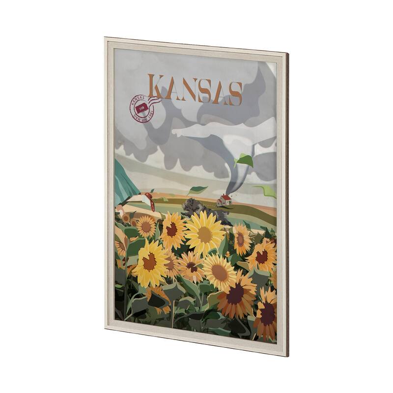 Kansas Go (XL) Framed Art Print