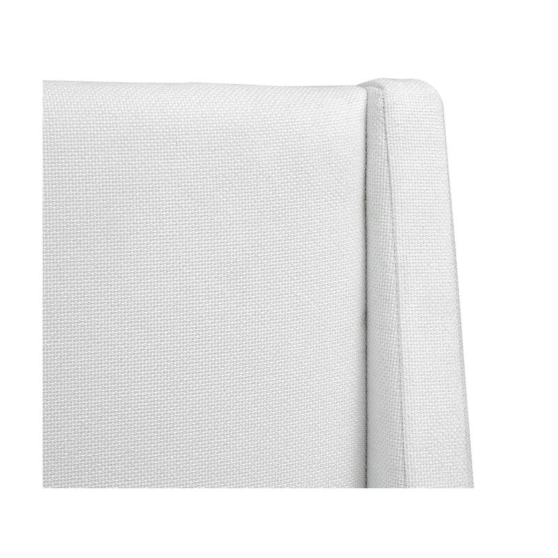Magnussen Home Lindon Belgian Wheat And Coffee Bean White Upholstered Island Bed