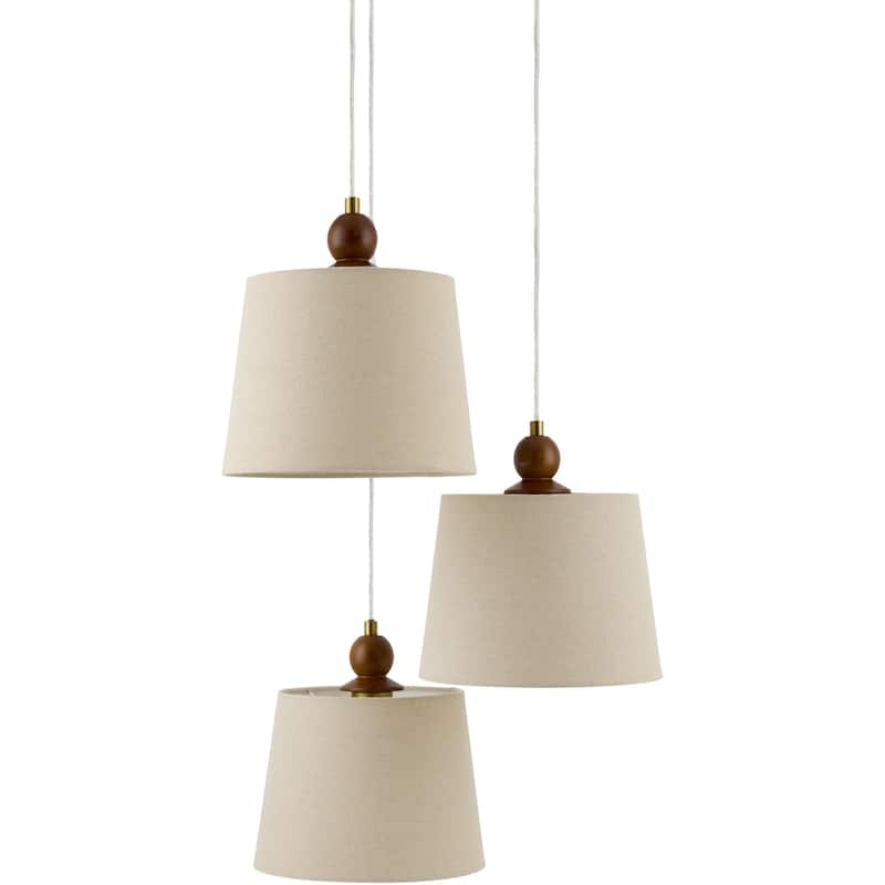 Livabliss Wiluna Rustic Chandelier - 20"L x 20"W x 59"H