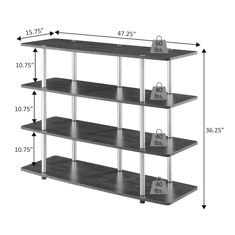 Convenience Concepts Designs2Go XL 55 inch Highboy 4 Tier TV Stand