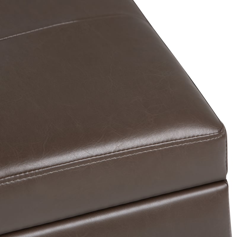 WYNDENHALL Cambridge 48 inch Wide Contemporary Rectangle Storage Ottoman