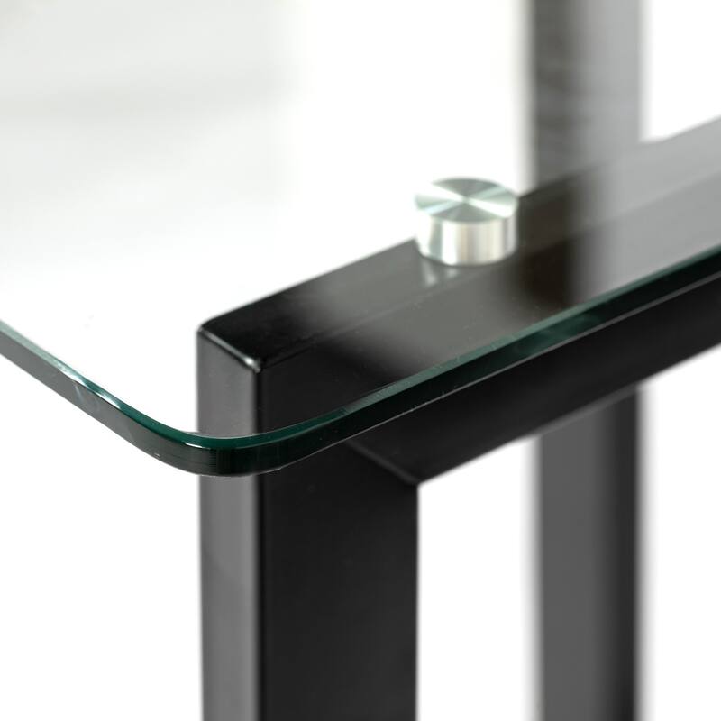 Homy Casa 55'' W Rectangular Transparency Dining Table