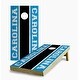 preview thumbnail 1 of 5, Carolina Panthers Striped Cornhole Game (Choose Wraps or Boards) 2x4 Boards (24" x 48") - Include ALL Accessories
