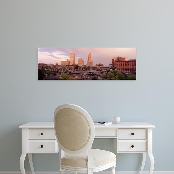 Easy Art Prints Panoramic Images's 'Waterplace Park Skyline Providence Rhode Island USA' Premium Canvas Art