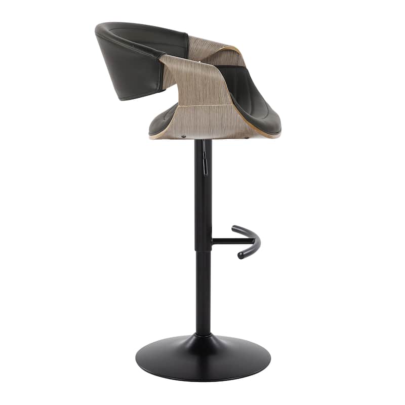 Carson Carrington Kanteborg Adjustable Bar Stool with Rounded T Footrest (Set of 2)