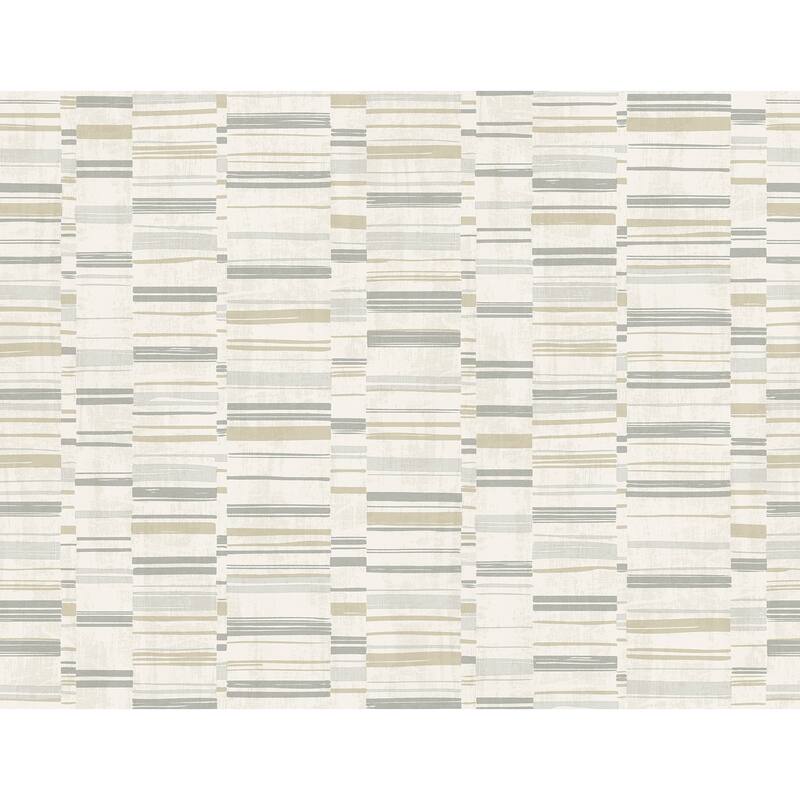 A-Street Prints Fresnaye Grey Linen Stripe Wallpaper