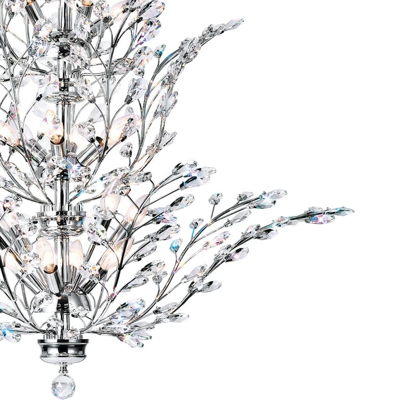 Ivy 18 Light Chandelier With Chrome Finish