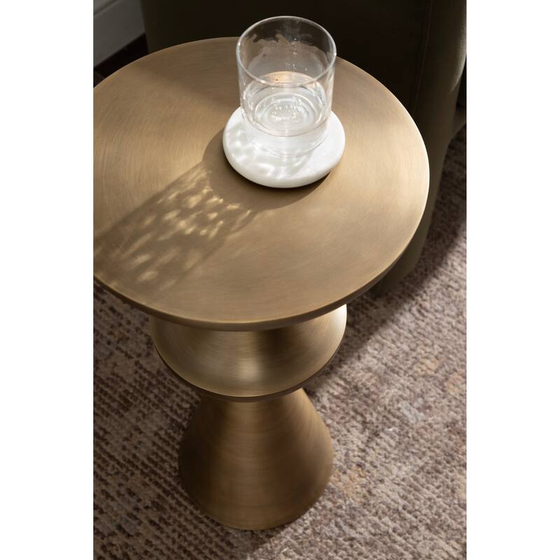 Kate and Laurel Zavalia Metal Side Table - 13x13x22