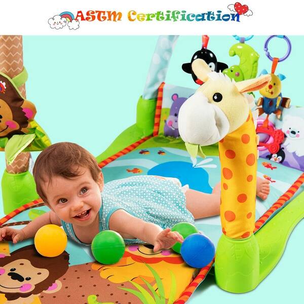 Shop Gymax 4 In 1 Activity Play Mat Baby Activity Center W 3