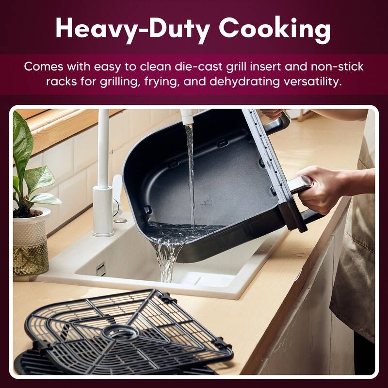 EAFL1000 11.5 Qt Indoor Grill & Air Fryer Oven - 11.5 qt