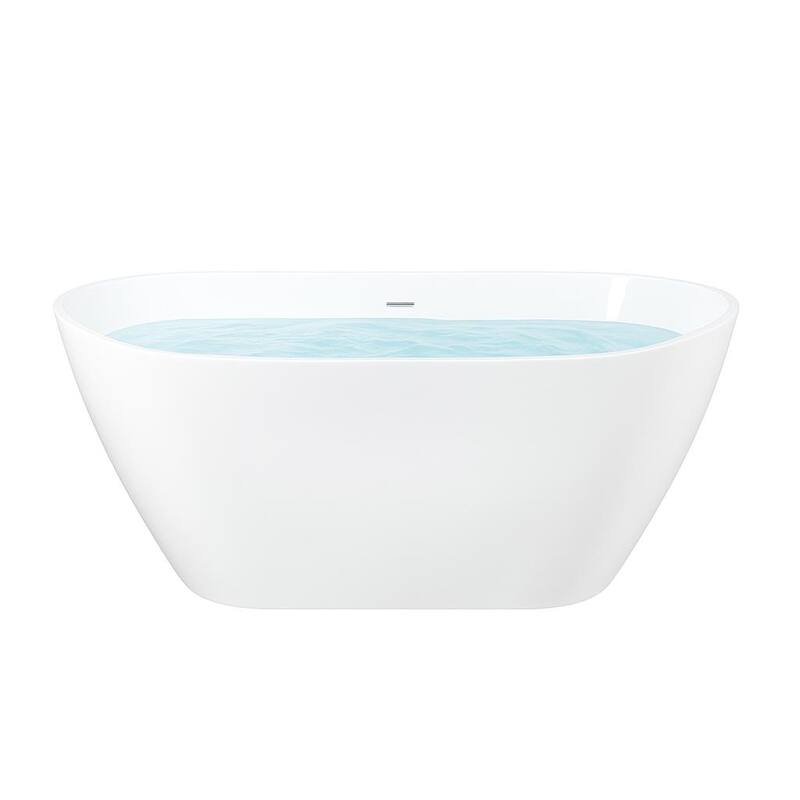 KBV 63'' x 29" Freestanding Soaking Acrylic Bathtub GTBT0015 - 63"