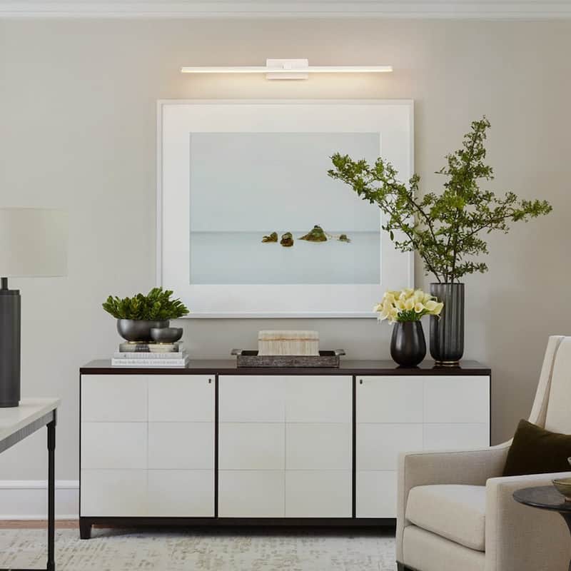 Ultra Minimalist Ribbed Linear LED Bathroom Mirror Vanity Light