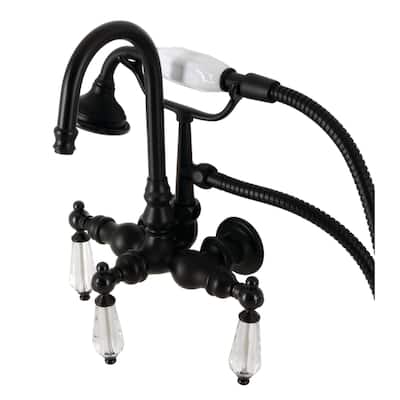 Kingston Brass AE7T.WLL Wilshire Wall Mounted Tub Filler with Built-In