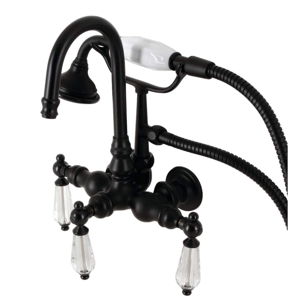 Kingston Brass AE7T.WLL Wilshire Wall Mounted Tub Filler with Built-In