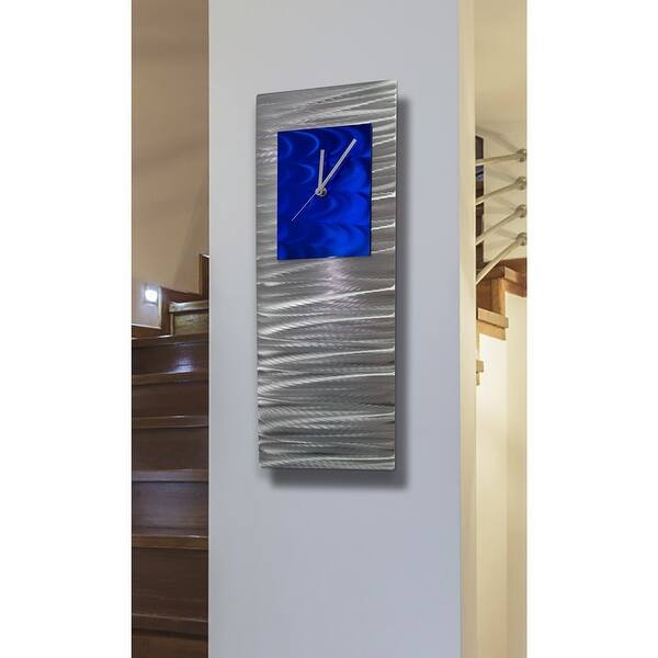 Statements2000 Modern Metal Wall Clock Art Abstract Decor By Jon Allen Radiance Clock 24 X 9 Overstock 27545421