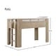 preview thumbnail 4 of 6, Bello Pine Full Low Loft Bed