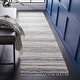 preview thumbnail 40 of 61, SAFAVIEH Handmade Rag Rug with Fringe Valborg Casual Stripe Cotton Rug with Fringe 2'3" x 10' Runner - Ivory/Grey - Runner