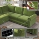 preview thumbnail 108 of 109, Homy Casa Chenille Sleeper Sectional Sofa with Pull-Out Bed