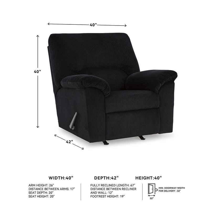 Signature Design by Ashley SimpleJoy Rocker Recliner