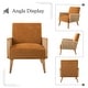 preview thumbnail 49 of 57, Carmina Upholstered Accent Chair with Natural Rattan Arms by HULALA HOME