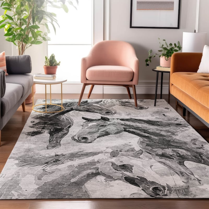 Premium Washable Super Soft Horses Mayfield Rug