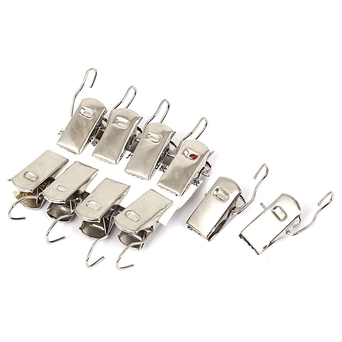 Shop Bathroom Window Spring Loaded Drapery Rod Curtain Clips Hooks