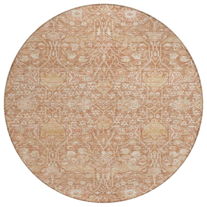 HomeRoots Floral Transitional Rectangle Outdoor Rug