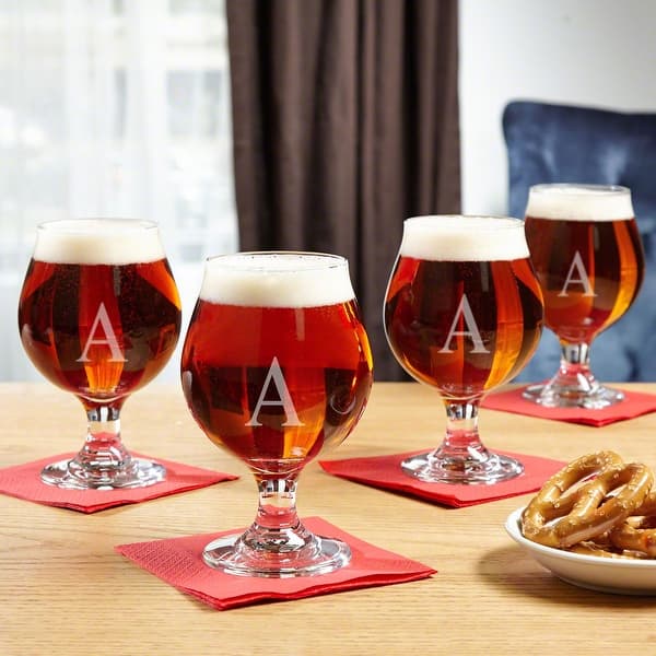 Classic Personalized Beer Snifter Set of 4 Bed Bath & Beyond 18212681