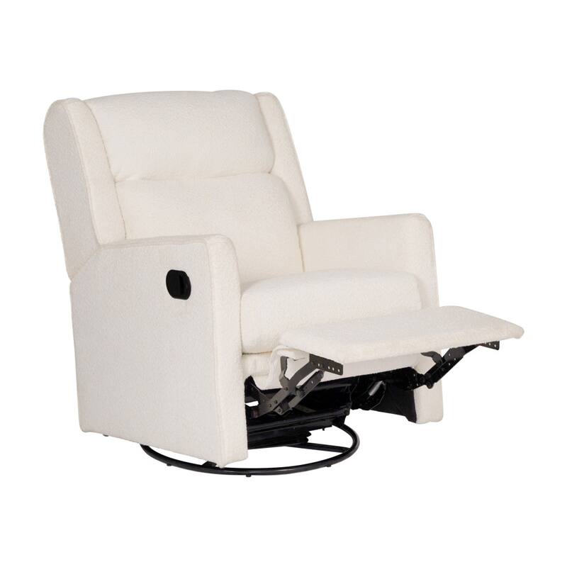Manual Rocking Recliner-270° Swivel and USB/USB-C Charging Ports