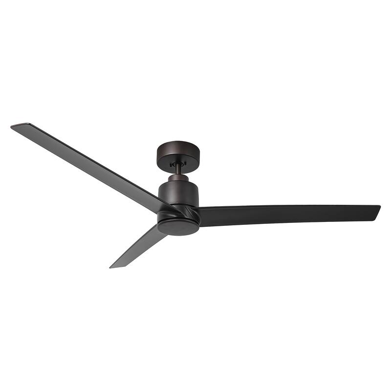 54" Oil Rubbed Bronze 6-Speeds Modern Ceiling Fan without Light - 54-inch W x 12.5-inch H