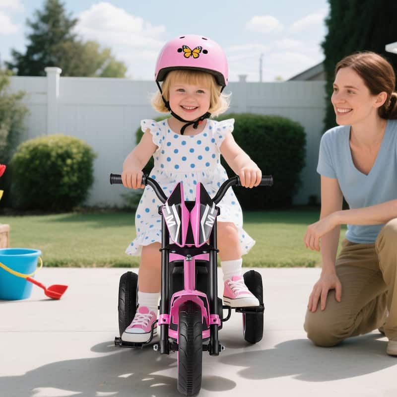 Gymax Kids Tricycle w/Foot Pedals Forward/Backward Steering Handlebars