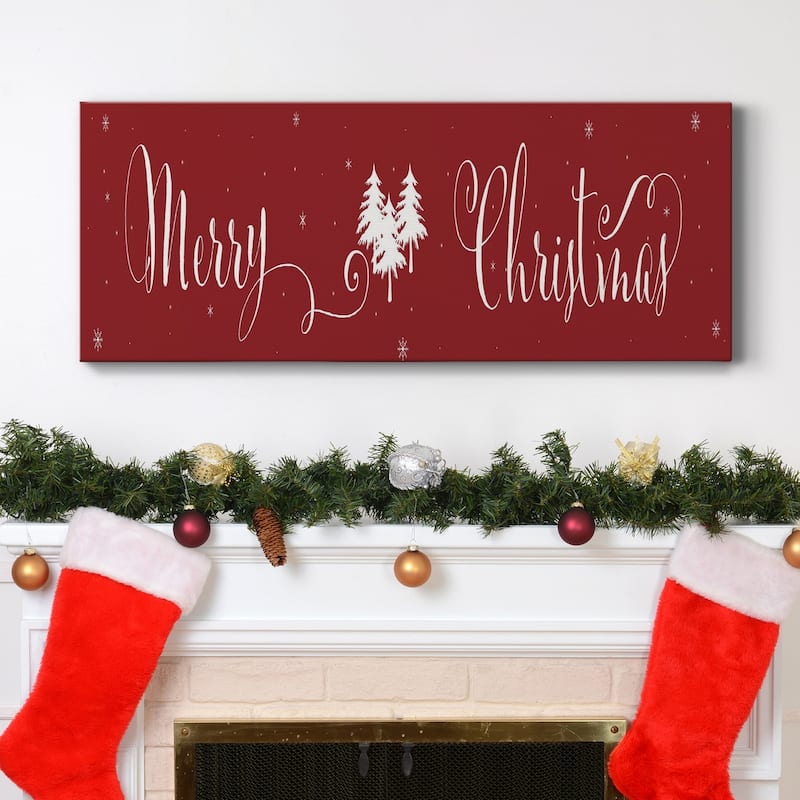 Merry Christmas Premium Gallery Wrapped Canvas - Ready to Hang