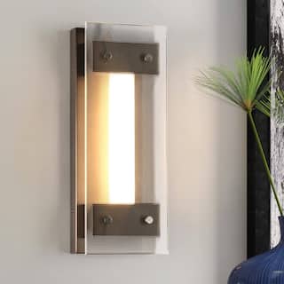 Modern LED 1-Light Wall Sconce Vanity Light for Living Room Porch Patio - 4.7" W*12.6" H*2.8" D
