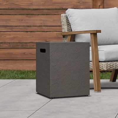 Baltic 15.75" Propane Tank Cover in Glacier Gray by Real Flame