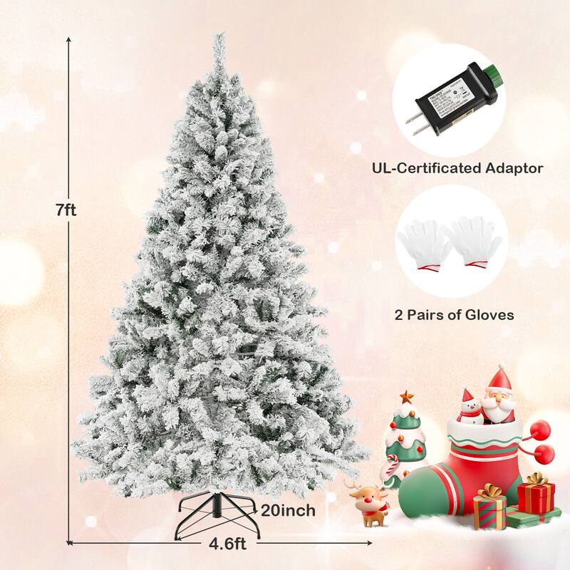 7 Feet Artificial Xmas Tree 3-Minute Quick Shape